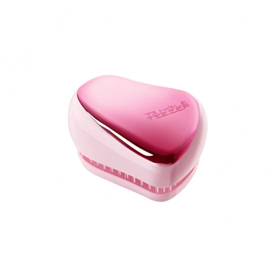 Tangle Teezer Compact Styler – Baby Pink Chrome